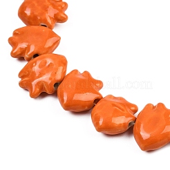 Chapelets de perles en porcelaine manuelle&nbsp;PORC-C007-01G