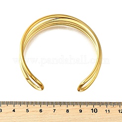 Braccialetti a polsino in acciaio inossidabile 304 per donna&nbsp;BJEW-M103-01A-G