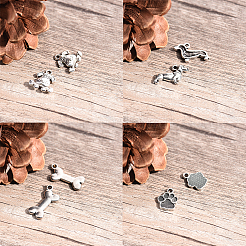 Tibetischer stil Aluminium Anhänger & Charms&nbsp;TIBEP-SC0001-09