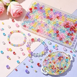 640pcs 8 Farben transparente Acrylperlen&nbsp;MACR-YW0003-23A