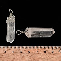 Natürliche Quarzkristall große spitze Anhänger&nbsp;G-P253-01P