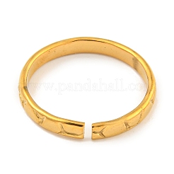 Ionenplattierung (IP) 304 Edelstahl offene Manschette Fingerringe für Unisex&nbsp;RJEW-P114-06G