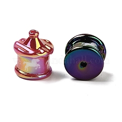 Placcatura uv perline acriliche iridescenti arcobaleno&nbsp;OACR-F009-06
