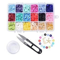 15 Farben handgemachte Fimo Perlen&nbsp;DIY-JP0005-47-8mm