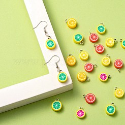 125 Stück handgemachte Charms aus Polymerton im 5 Stil&nbsp;CLAY-LS0001-02