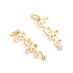 Ottone micro spianare pendenti zirconi&nbsp;X-ZIRC-E164-28G