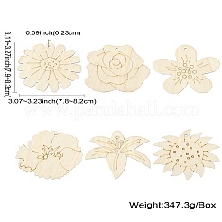 Pendentifs en bois&nbsp;WOOD-CJC0019-16