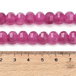 Gefärbt natürlichen weißen Jade Perlen Stränge&nbsp;GG-CBA9106-01L