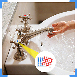48 pieza de 2 colores de PVC para marcar agua caliente y fría para grifo&nbsp;FIND-NB0007-36