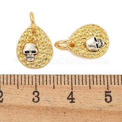 Pendentifs en laiton plaqué durable&nbsp;KK-K387-06B-G