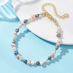 Armbänder aus natürlichen Süßwasser-Zuchtperlen für Damen&nbsp;BJEW-JB13773