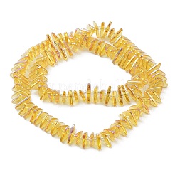Placcare trasparente perle di vetro fili&nbsp;EGLA-R114-01E