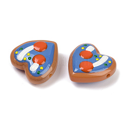 Fili di perline lampwork a forma di cuore fatte a mano&nbsp;LAMP-P069-04A-02