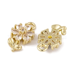 Ciondoli in ottone zirconi chiari micro pavé&nbsp;KK-L212-18G