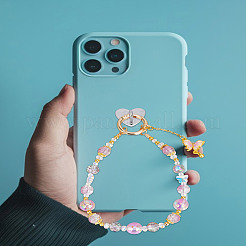 1 Stück Handy-Armbänder aus Glas- und Acrylperlen&nbsp;AJEW-LP0004-37