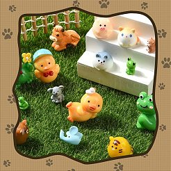 15 Stück 15 Stile Harz 3D Tierfiguren&nbsp;RESI-YW0001-94