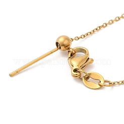 Collier chaîne en acier inoxydable 304 pour femme&nbsp;NJEW-G104-04G