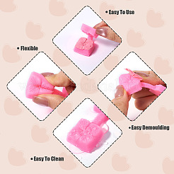 Modellierwerkzeug aus Silikonton mit Blumenmuster&nbsp;DIY-TA0010-96A