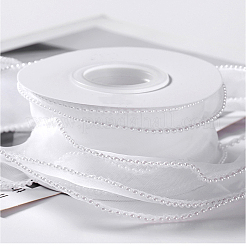 4 Rolle ABS-Netzband mit Perlenrand zur Herstellung von Schleifen&nbsp;OCOR-CY0002-44B