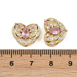 Mehrsträngige Glieder aus Messing mit Pavé-Kubikzirkonia&nbsp;ZIRC-F145-08G-02