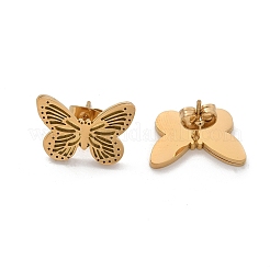 Schmetterling 304 Edelstahl Ohrstecker&nbsp;EJEW-L287-061G