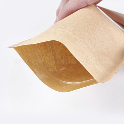 Kraftpapier-Zip-Top-Beutel&nbsp;LS-OPP-WH0003-01A