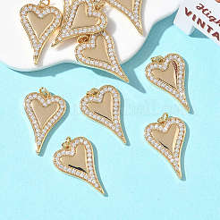 Valentinstag-Anhänger aus Messing mit klaren Zirkonia&nbsp;XGRQ3K759-561G