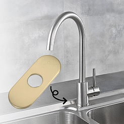 Ovale Wasserhahnlochabdeckungen aus Edelstahl&nbsp;STAS-WH20001-18F-G