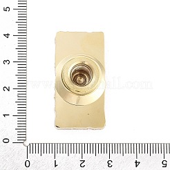 Tête de tampon en laiton à grain de bois&nbsp;AJEW-M036-03G