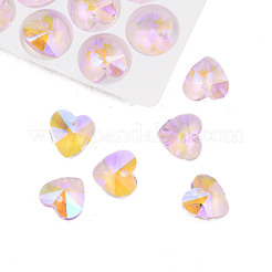 Facettierte Glasanhänger mit spitzer Rückseite&nbsp;EGLA-N006-046