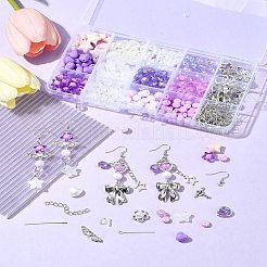 Kits de fabricación de joyas de aretes de acrílico y aleación para diy&nbsp;DIY-FS0007-30