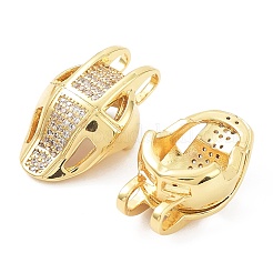 Laiton plaqué en rack avec pendentifs en zircone cubique transparente&nbsp;KK-B076-02G