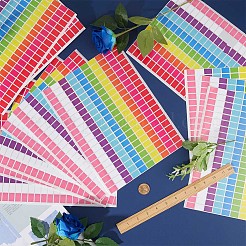 Selbstklebende Blanko-Aufkleber aus Papier in Regenbogenfarben&nbsp;DIY-WH0409-23