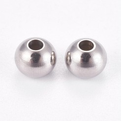 Perline rotonde lisce in acciaio inossidabile 304 anti-appannamento&nbsp;STAS-M006-01A