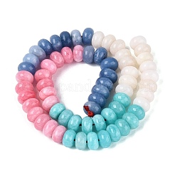 Chapelets de perles de jade blanche naturelle&nbsp;G-Q613-01F-41