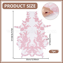 Colliers de fleurs en polyester&nbsp;DIY-WH0622-376B