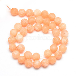Natürliche weiße Jade Perlenstränge&nbsp;G-R297-8mm-44