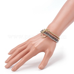 Perles en laiton stretch bracelets&nbsp;BJEW-JB05952-02