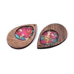 Pendentif bois & résine&nbsp;WOOD-H104-23-01