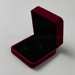 Quadratische Samt-Armreif-Präsentationsboxen&nbsp;CON-WH0095-205