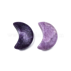 Pierres de palmier de poche en cristal de guérison en forme de lune labradorite naturelle&nbsp;G-T132-001R