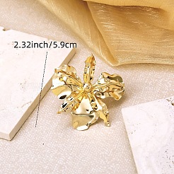 Anillos abiertos de hierro con forma de flor para mujer&nbsp;WGFD7C4-01