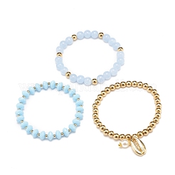 Ensemble de bracelets extensibles perlés&nbsp;BJEW-JB07794