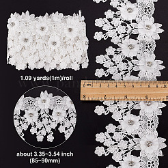 Bordure en dentelle de polyester&nbsp;OCOR-WH0068-84A
