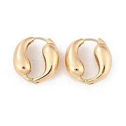 Orecchini a cerchio in ottone per le donne&nbsp;LS-EJEW-U041-09G