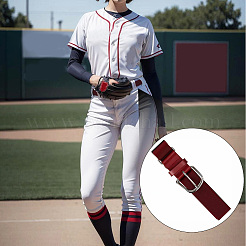 1 ceinture de softball élastique en similicuir et polyester&nbsp;AJEW-CL0001-37B