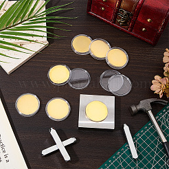 12 pièce commémorative vierge en fer&nbsp;AJEW-BC0011-02G