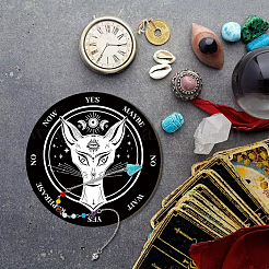 1 pendentif pendule de radiesthésie en pierres précieuses pour les chakras&nbsp;FIND-CN0001-15D