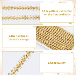 Ruban de bordure en dentelle de mille-pattes en polyester&nbsp;OCOR-WH0100-79