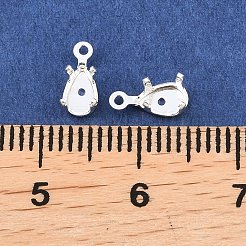 Messing-Krappenfassungen zum Aufnähen&nbsp;KK-C163-13A-S